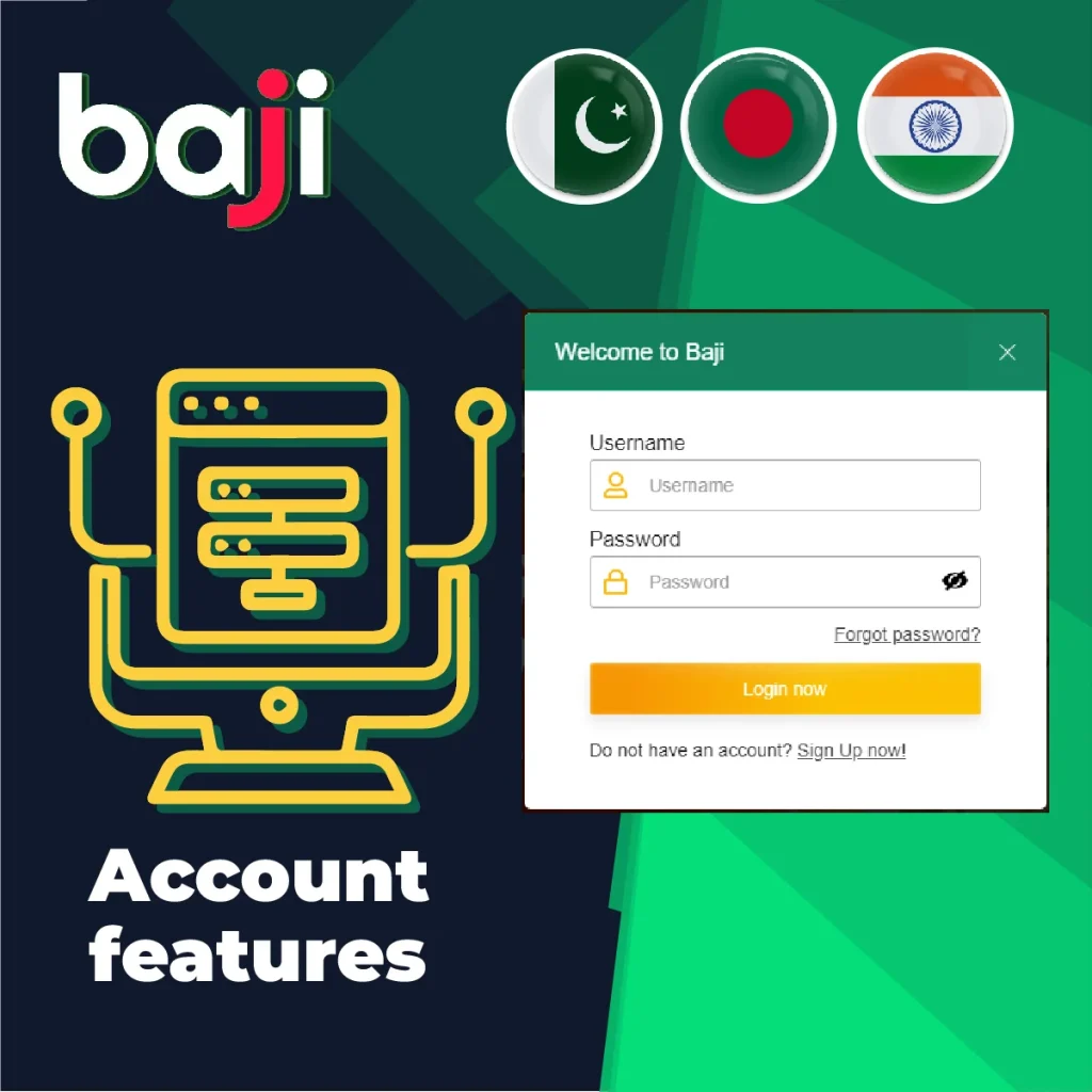 Login 8 Account features