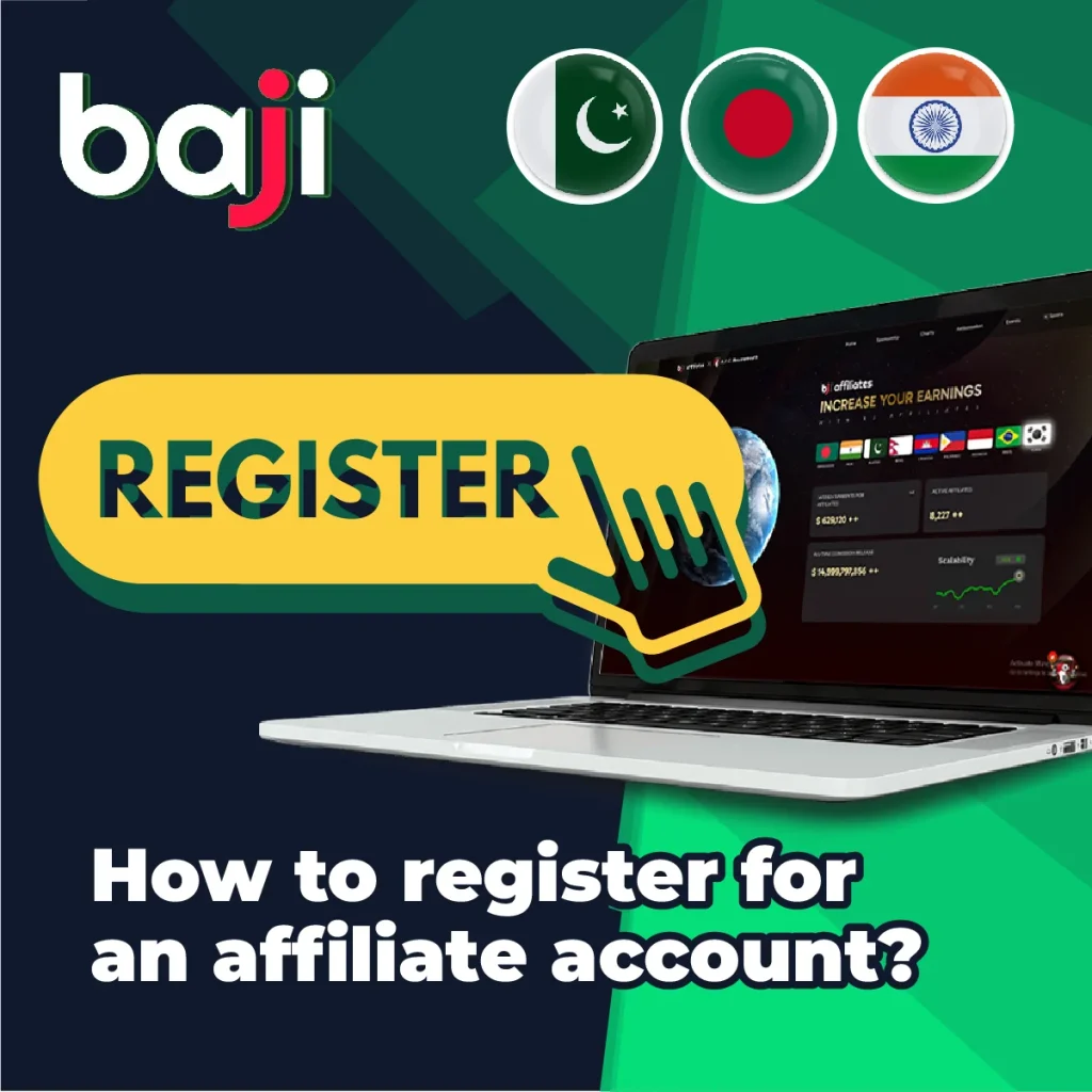 Affiliate 4 Register for affiliate account